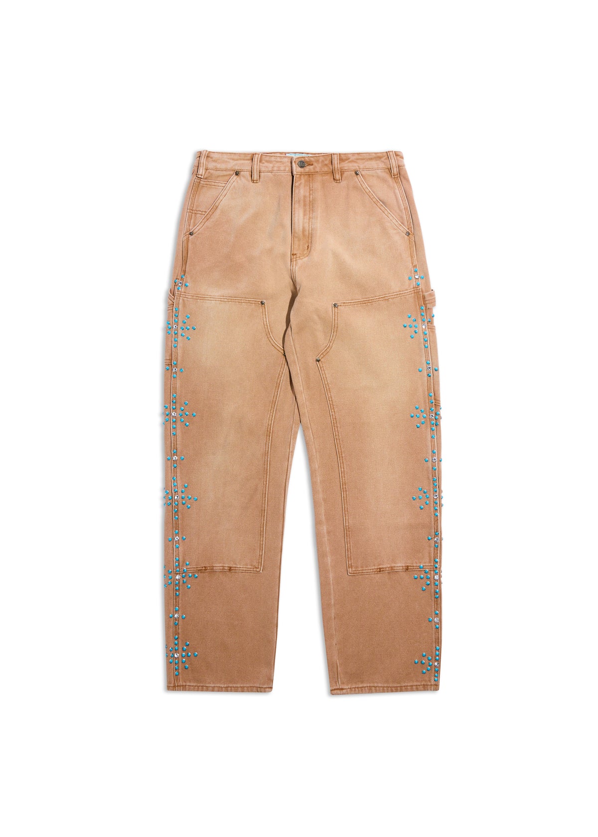 TURQUOISE DOUBLE KNEE PANT