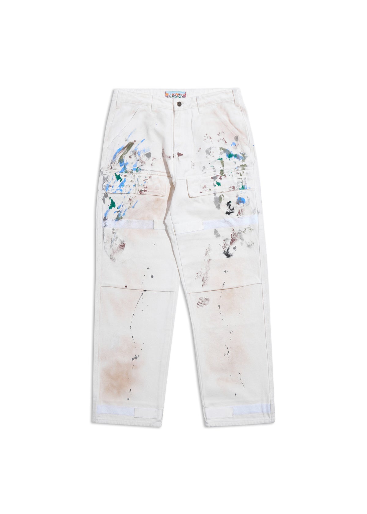 STRAPPED PAINTER PANTS
