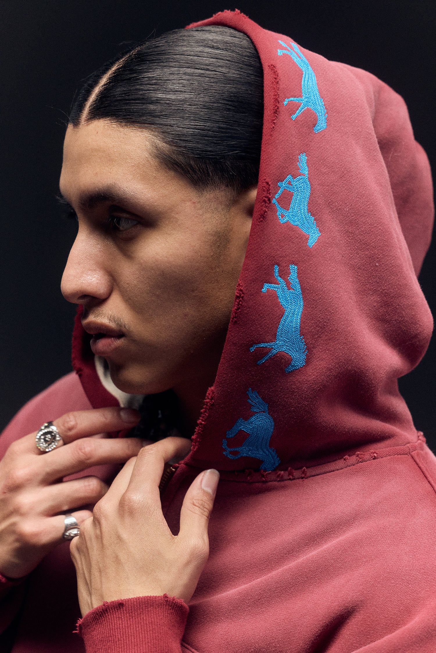 RUNNING HORSE FULL ZIP HOODIE