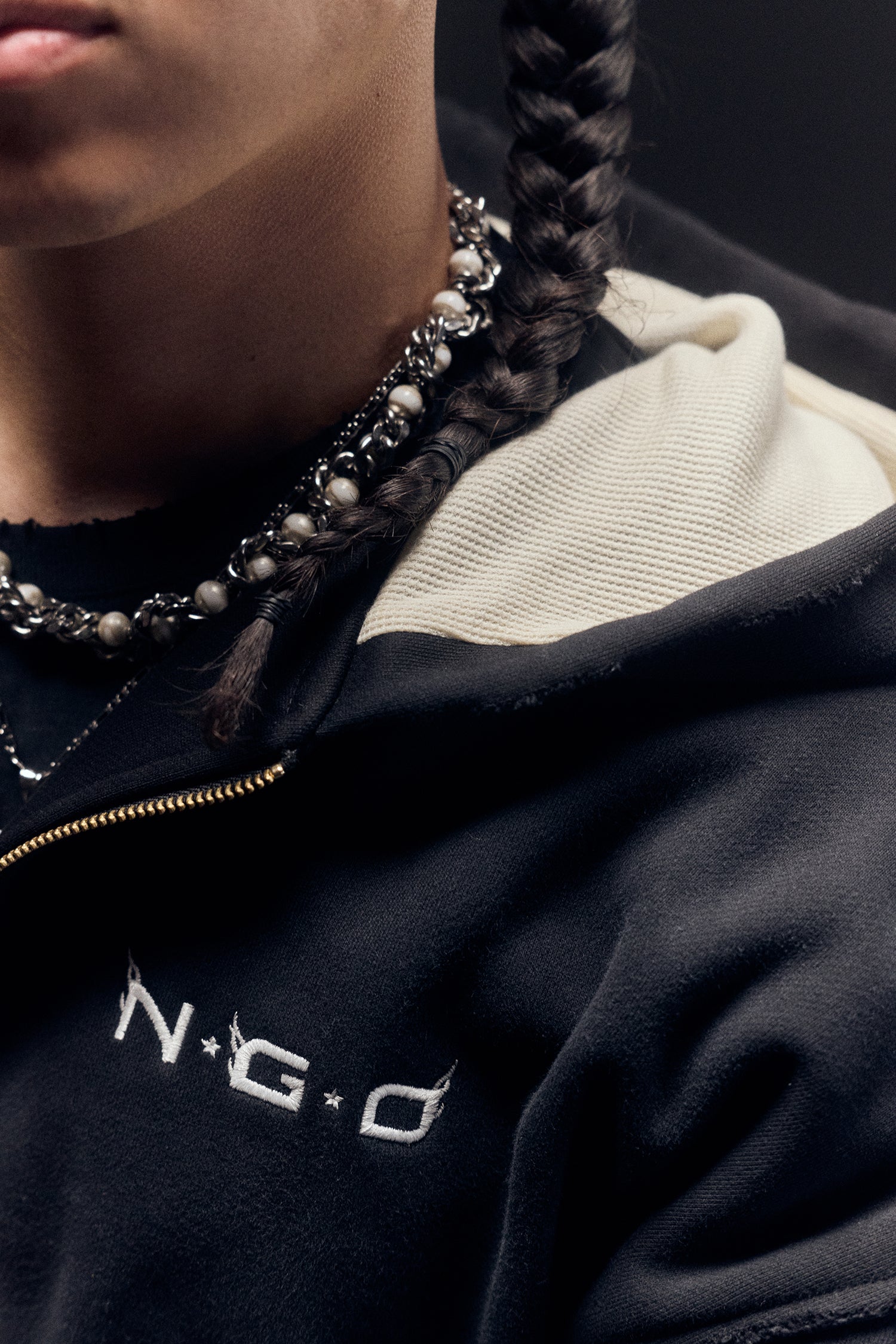 FLAME LOGO FULL ZIP HOODIE