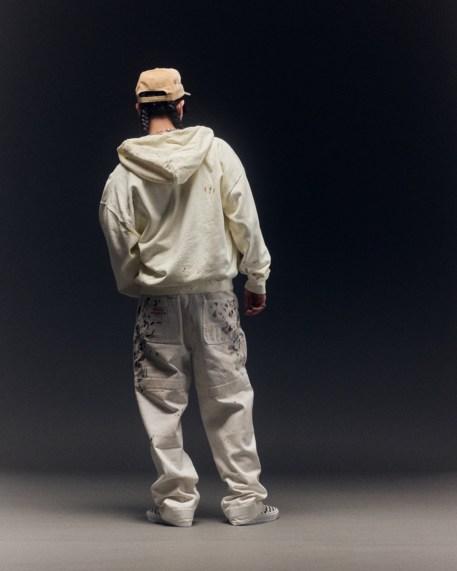 STRAPPED PAINTER PANTS