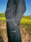 BLACK GREEN SWEATPANTS