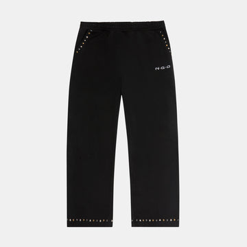 BLACK GREEN SWEATPANTS