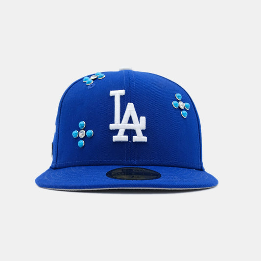 LA DODGERS TURQUOISE STONE FITTED