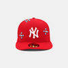 N⋆G⋆O x NEW ERA STONED NY YANKEES RED FITTED
