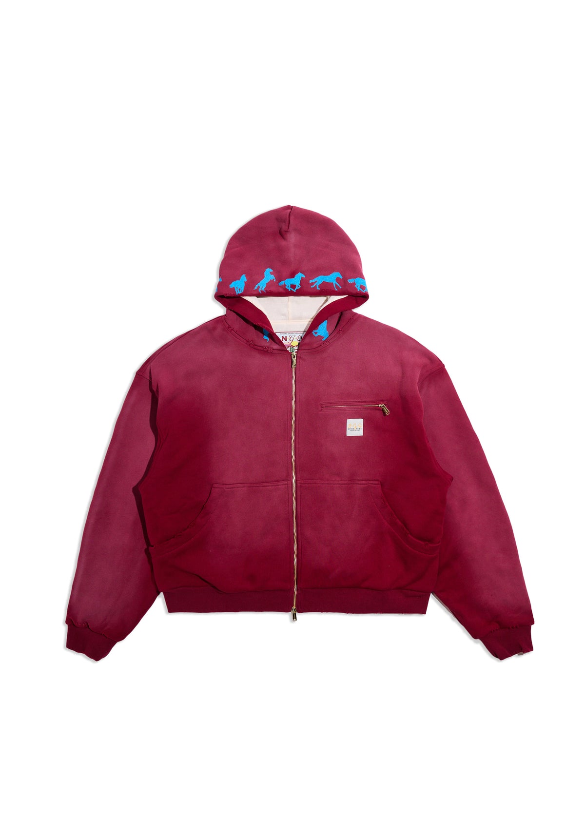 RUNNING HORSE FULL ZIP HOODIE