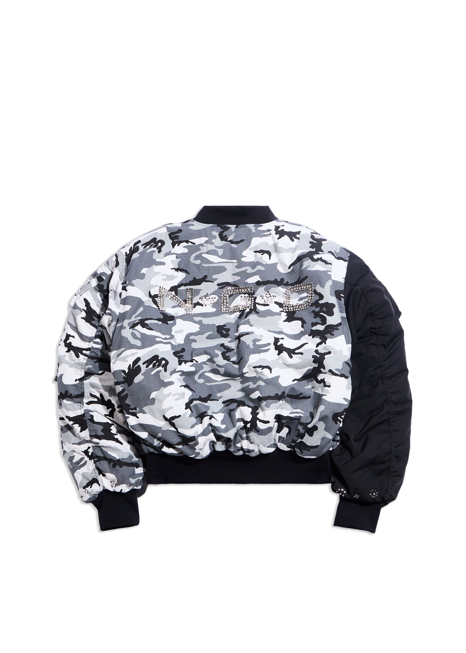 STUDDED BOMBER JACKET (SNOW)
